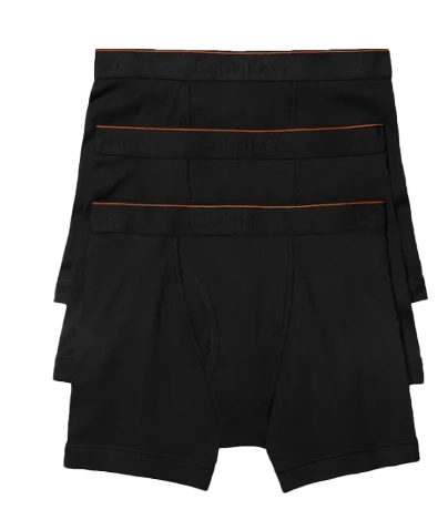 Bokserki Męskie Calvin Klein 3-Pak Czarne S 00040128MA M84