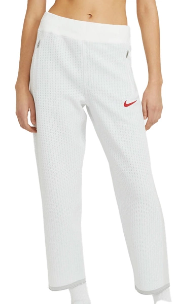 Nike Spodnie Damskie - Białe - Szerokie Nogawki - Rozmiar XL - Sportswear 7/8 - CZ3617-100