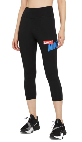 Nike Legginsy Damskie - Czarne - Rozmiar XS - Nogawki 3/4 - Dri-FIT - CZ9202-011