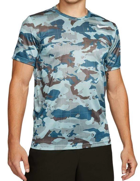 Nike Koszulka Męska  - T-shirt Multikolor - Legend Camo Dri-FIT - DM5667-366 - Rozmiar L