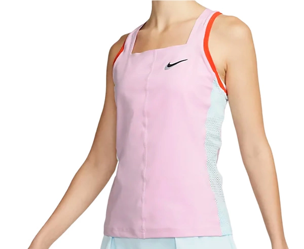 Różowy top damski Nike DR6795-676 S Court Dri-FIT Slam Tank