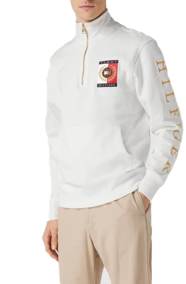 Biała Bluza Tommy Hilfiger MW0MW24344 M Męska