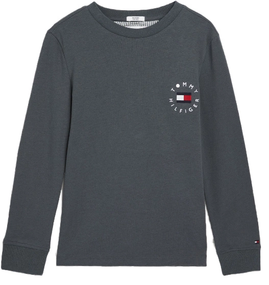 Bluzka Dziecięca Tommy Hilfiger Szara KS0KS00219 r. 104