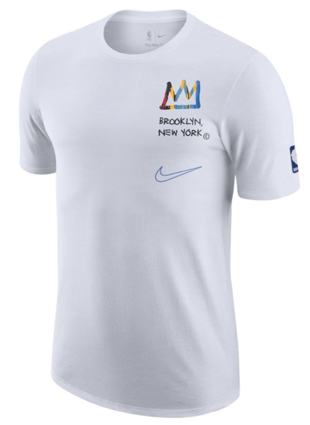 Biała Męska Koszulka Nike NBA Nets Courtside DV5845-100 S