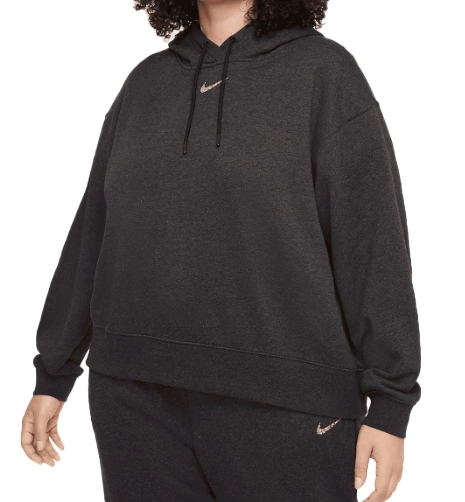 Szara Bluza Damska Nike DM3289010 1X Plus Size Eco