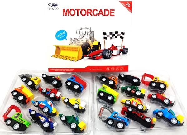 Zestaw Samochodzików Motorcade 20 szt. Mix