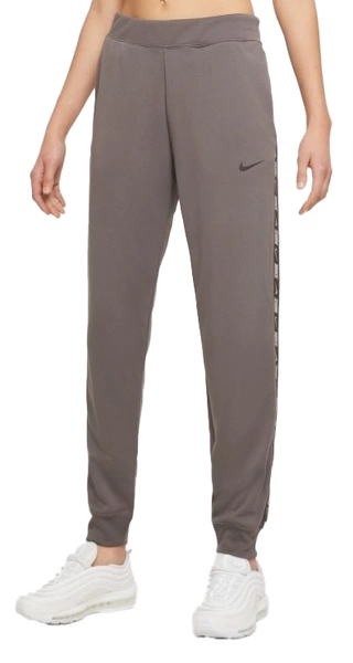 Nike Spodnie Dresowe Damskie - Brązowe - Lampasy - Rozmiar XL - DM4645-289 