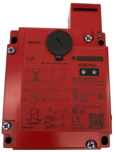 Wyłącznik Krańcowy Schneider XCSE7541 Bezpiecznikowy z Blokadą