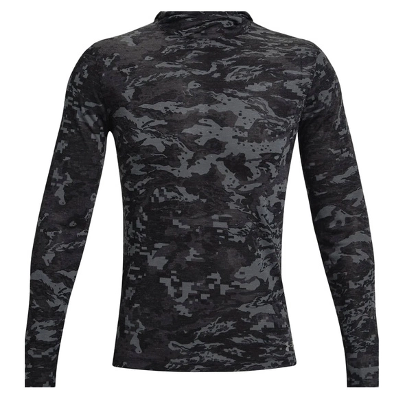 Czarna Koszulka Męska Under Armour 1361467001 L HeatGear Camo