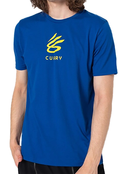 Niebieska Męska Koszulka Under Armour Curry Splash 1362819400 L