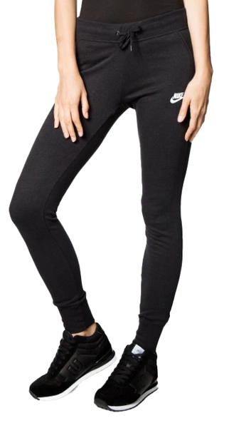 Czarne Damskie Spodnie Nike Sportswear Fleece Slim Fit 807364-010 L
