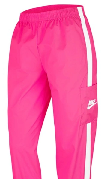 Różowe Damskie Spodnie Nike Woven 7/8 L CJ7346-639
