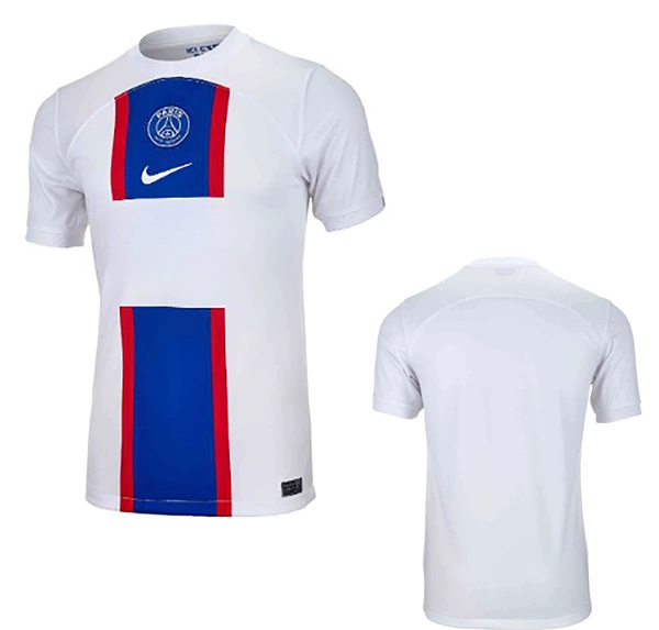 Nike - Koszulka Paris Saint-Germain - Biała - Męska - PSG Stadium Third 22/23 - DN2716-101 - Rozmiar L