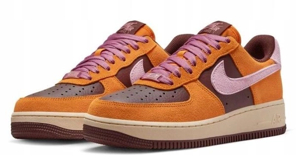 Pomarańczowo-Brązowe Buty Nike Air Force 1 DZ5629-800 44 Damskie