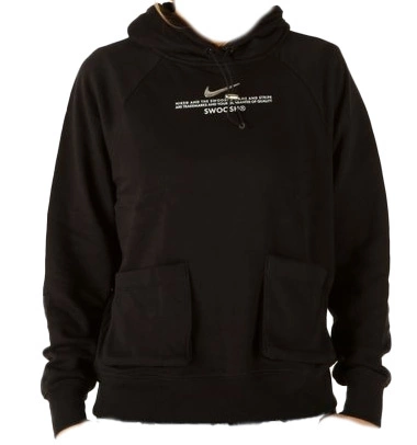 Czarna Bluza Damska Nike CZ8896-010 M Oversize Swoosh