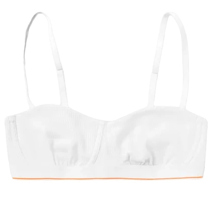 Biustonosz Calvin Klein - Biały - Rozmiar L - Unlined Balconette - 0040173WBE 100