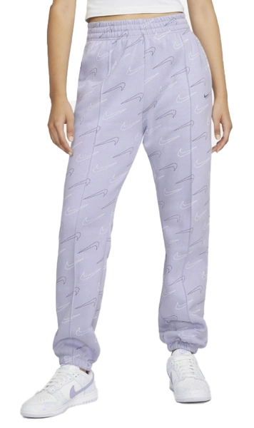Fioletowe Spodnie Damskie Nike DR8919-510 L NSW Fleece Oversize