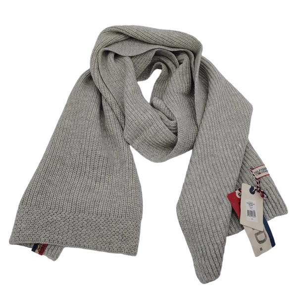 Szary Szalik Tommy Hilfiger Wełna C827878498027