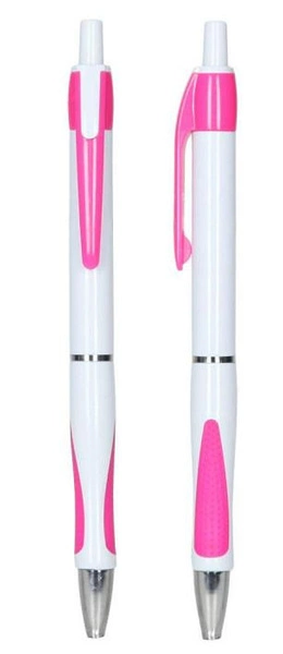 Długopisy Bingo 0,7 mm 50 szt. Różowo-Białe do Nadruku