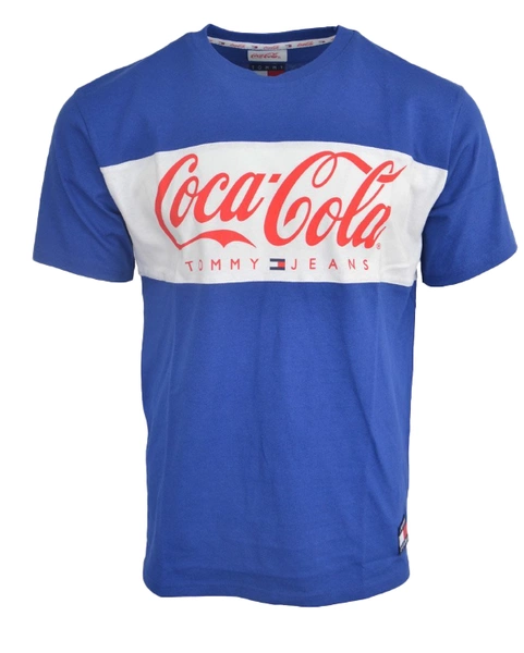 Niebieska Koszulka Tommy Jeans x Coca Cola XS Męska