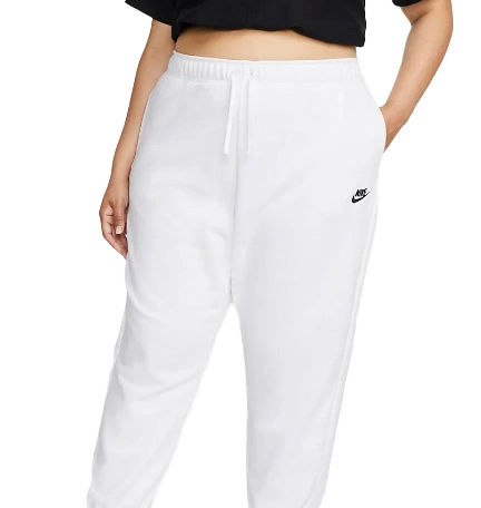 Damskie Spodnie Nike Club Fleece Średni Stan Size Plus DV5085-100 1X 50-52