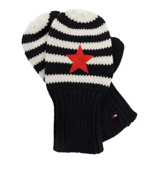 Czarne Rękawiczki Tommy Hilfiger AW0AW04828 z Gwiazdą 5-7 lat