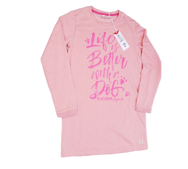 Różowa Sukienka Dziewczęca Dresowa Lee Cooper 158 cm