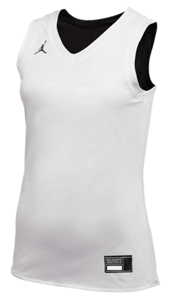 Nike Damska Koszulka - Top Dwustronny - Czarny i Biały - Rozmiar L - Air Jordan Dri-FIT - AT0536-106