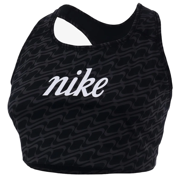 Nike Biustonosz Sportowy - Czarny Stanik - Rozmiar 3X - Dri-FIT Swoosh Icon Clash - DQ5123-010