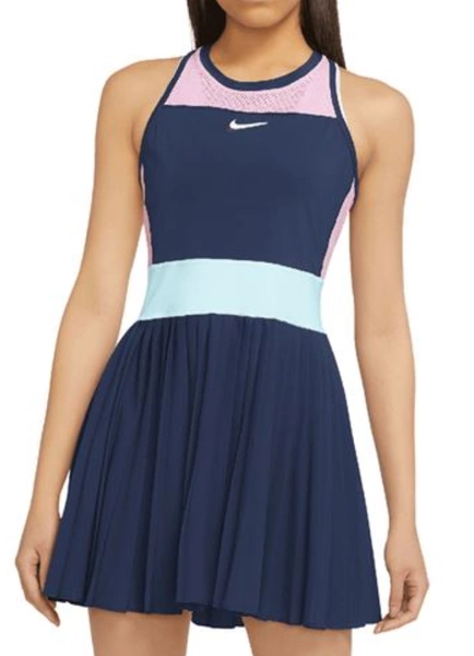 Nike Sukienka Tenisowa - Granatowa - Rozmiar M - Court dri-Fit Slam - DV0360-410