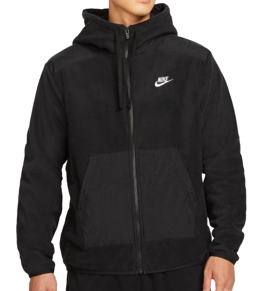 Czarna Bluza Nike DV8160-010 S Męska Polarowa Kaptur