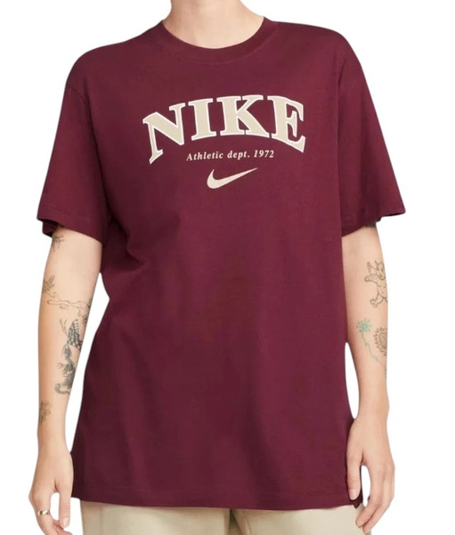 Różowa koszulka damska Nike FB9962-638 S Sportswear Loose Fit