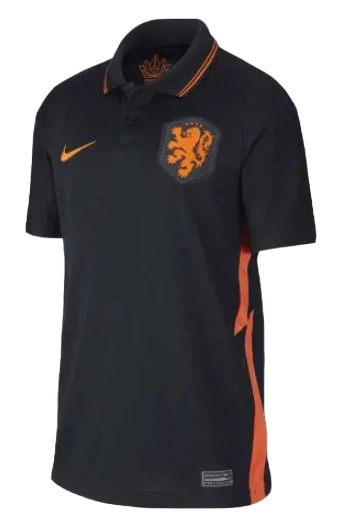 Czarna Koszulka Junior Nike Holandia 2020 CD1042010 S 128-137 cm