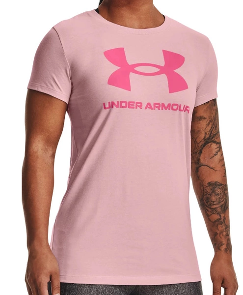 Różowy T-shirt Damski Under Armour Classic Tee 1356305680 SM