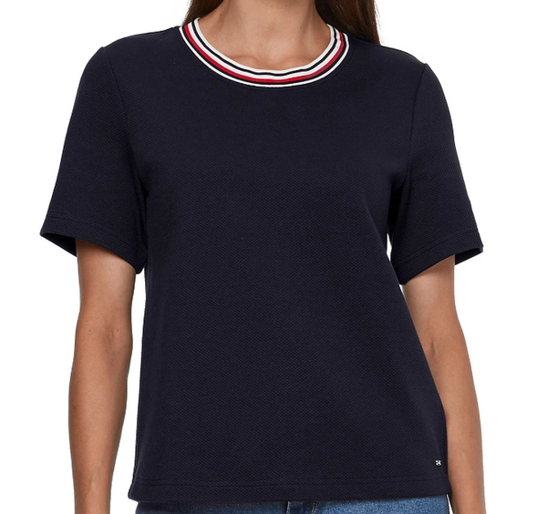 Granatowa damska koszulka Tommy Hilfiger Desert Sky WW0WW34970 M