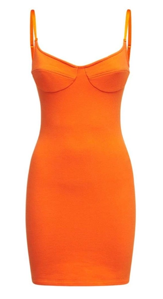 Sukienka Gorsetowa Calvin Klein Pomarańczowa K20K203542SBD XS