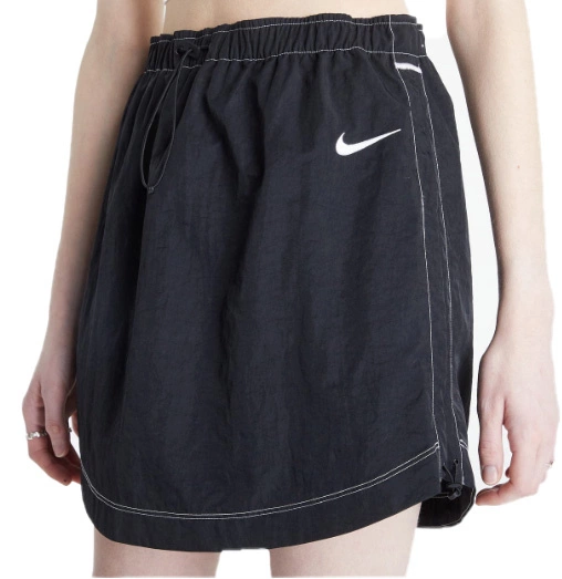Czarna Spódnica Sportowa Nike Swoosh Wysoki Stan S DM6199-010