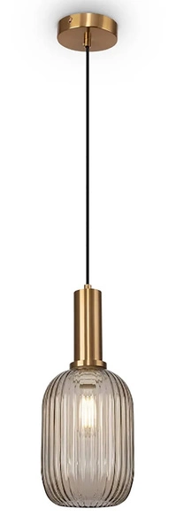 Lampa Wisząca Maytoni Zelma Brązowy Klosz MOD124PL-01BS2