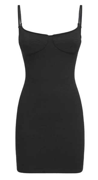 Calvin Klein Sukienka Gorsetowa - Czarna - Mini - Dopasowana - Rozmiar L - K20K203542SBEH