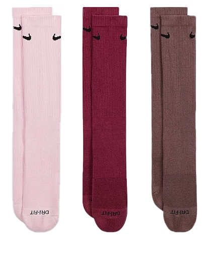 Trzy kolory Skarpety Nike Everyday Plus SX6888-961 46-50 3 Pary