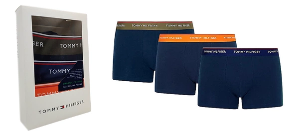 Bokserki Męskie Krótsze Tommy Hilfiger 3 Kolory Gumki 3szt S