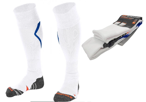 Białe z Niebieskim Getry Piłkarskie Stanno Forza 45-48