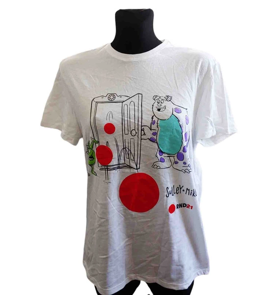 Biała koszulka damska Disney Sulley & Mike XS Limitowana edycja