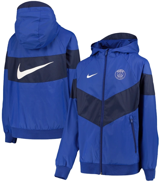 Chłopięca Kurtka Nike PSG DN3189-417 XS (122-128 cm) Niebieska