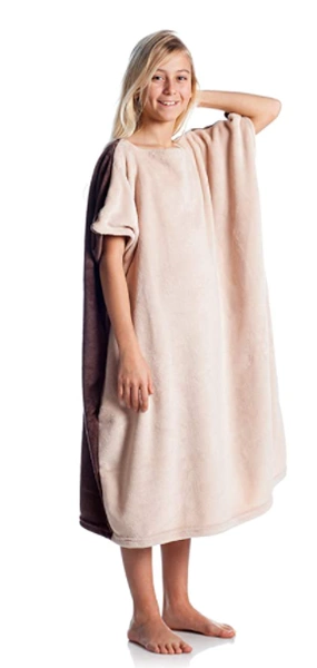 Brązowy Koc-Peleryna Kanguru Momonga dla Dzieci 4-12 lat