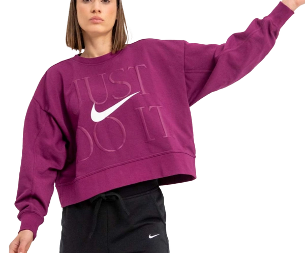 Fioletowa Bluza Damska Nike Get Fit DD6130-610 S Dri-FIT Oversize