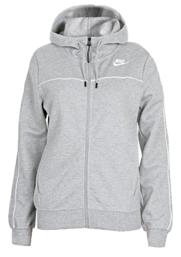 Bluza  Damska Nike z Kapturem - Rozpinana - Szara - Rozmiar M - CZ8338-063 