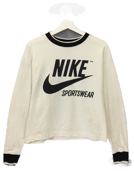 Bluza Nike Damska bez Kaptura - Beżowa - Rozmiar M - Nierozpinana - AJ7368-133
