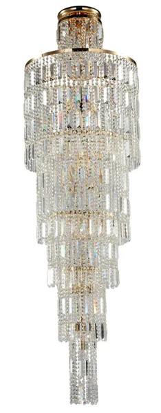 Żyrandol Maytoni Niagara Złoty Kryształ DIA003-PT50-G