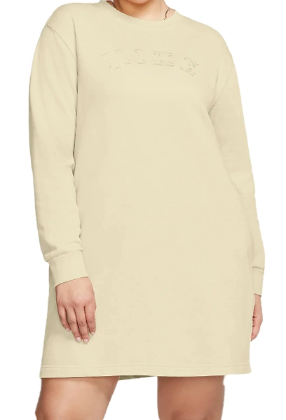Beżowa Sukienka Nike Sportswear Plus Size 1X CU8576-271